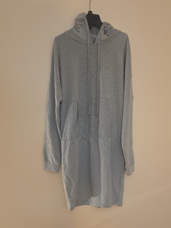 Fashion Nova Dresses & Skirts - Women's Light Gray Hoodie Sweater Dress